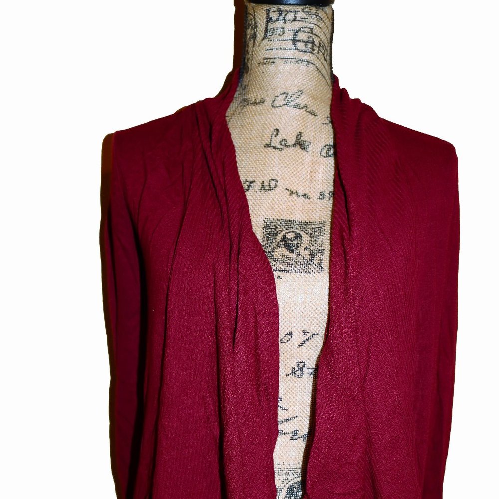 NWOT Maroon Open Front Cardigan